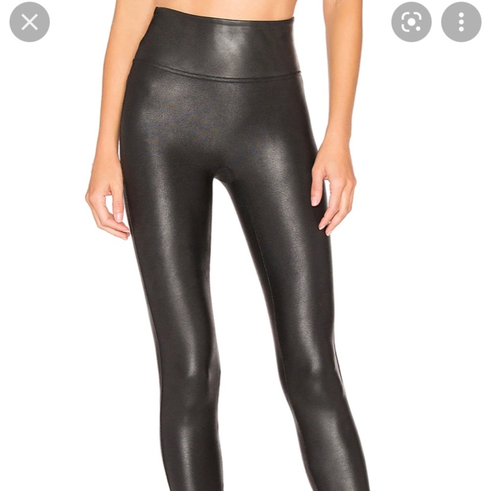 Spanx faux leather leggings size small